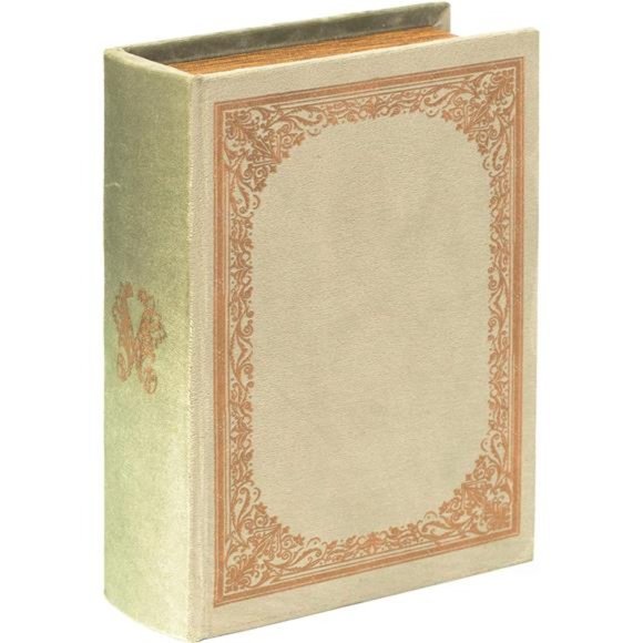 Decorative Vintage Book Shaped Trinket Storage Box - Antique Green - Picture 7 of 7